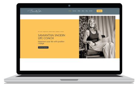 Website Design Header in blue with rocket on the Newton Abbot Website Design page