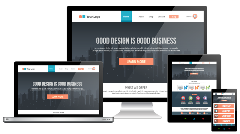 image of devices shing my website designs - Sign Art Signs Newton 