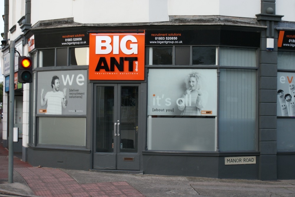 A large sign fascia in Paignton - Sign Art Signwriters