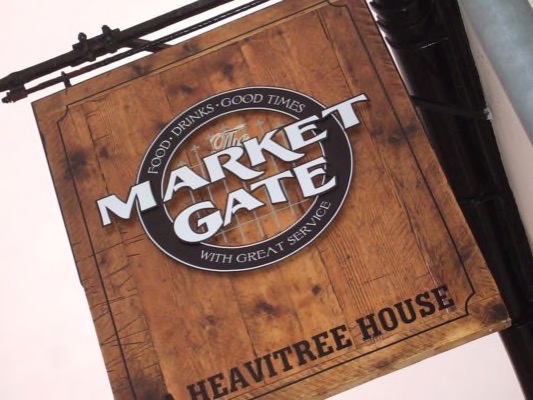Wooden Traditional Hanging shop signs by Sign Art