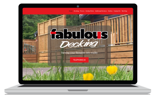 Website Design Header in blue with rocket on the Newton Abbot Website Design page